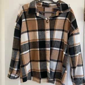 Fleece Plaid Shacket